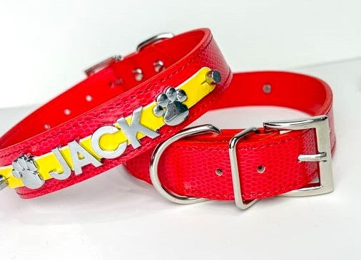 Red Spirit Series Personalized Collar | 9 Color Options